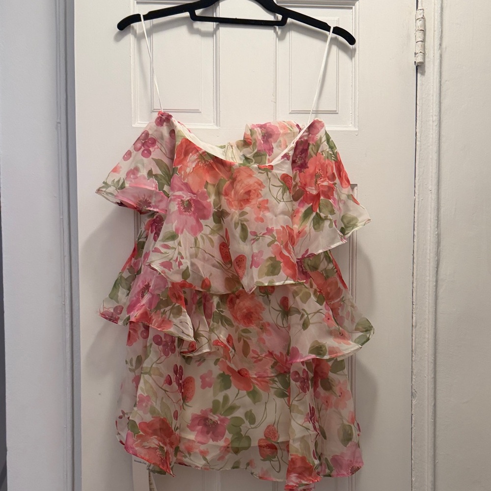 Floral Layered Sleeveless Dress